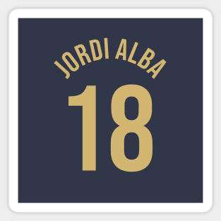 Jordi Alba 18 Home Kit - 22/23 Season Sticker